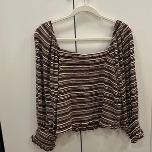 Smocked Anthropologie top - L